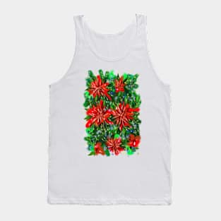 Red flowers Tank Top